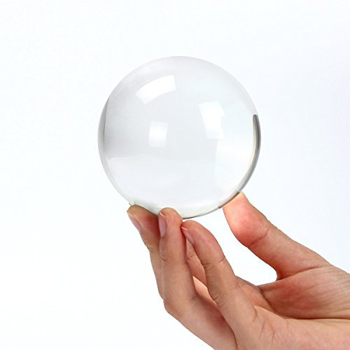 Donnagelia Bola de Cristal Transparente Bola de Cristal Claire para fotografía decoración Oficina casa Boda, Cristal, 60mm