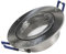WITTKOWARE IP44 Decken-Einbauleuchte (Einbaurahmen) für LED-Leuchtmittel mit 50mm Durchmesser (GU10/MR16), rund 83mm, edelstahl/gebürstet