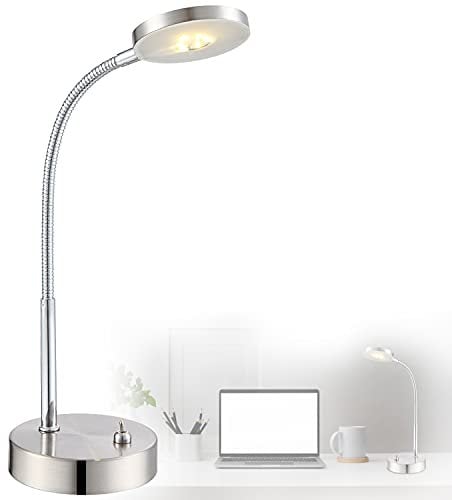 Schreibtischlampe LED Schreibtischleuchte Büro Leselampe Tischleuchte (Höhe 38 cm, Nachttischlampe, Schreibtischleuchte, 5 Watt, inklusive Leuchtmittel)