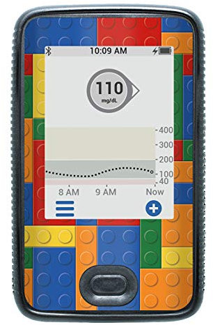 Aufkleber Sticker für Dexcom G6 Lesegerät Bausteine myDili Diabetes-Zubehör