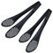 MSY BIGSUNNY Buffetzange aus Edelstahl – Küchenzange zum Kochen und Servieren (schwarz – 23 cm Servierzange)