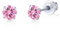 Limerencia Titan Ohrringe für Damen Herren, G23 Medizinische Ohrstecker Hypoallergen Gesundheitsstecker Ohrringe, 8 Farben 5MM CZ Ohrringe für empfindliche Ohren Mode Damenschmuck