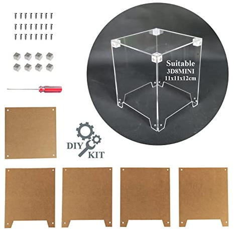iCubeSmart MINI 3D Led Cube Transparent Acrylic Case It is Only Applicable to 3D8MINI (3D8MINI-CASE-5PS)