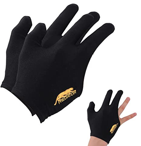 Maodom Pool-Handschuhe Billard Linke Hand - Pool DREI-Finger-Handschuhe | Atmungsaktiver, Rutschfester, elastischer, gestickter Pool-Queue-Sporthandschuh für Frauen