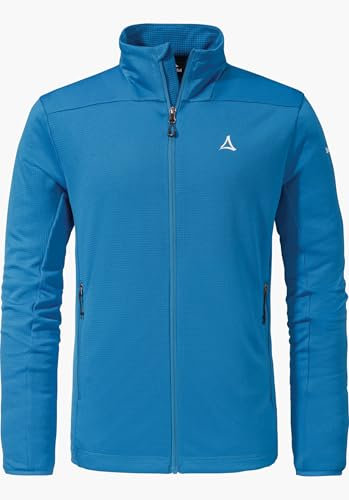 Schöffel Herren Fleece Jacket Svardalen M, schnell trocknende Fleecejacke mit Kragen, funktionales Outdoor Fleece, mit Reißverschluss-Taschen und elastischem Saum, directoire blue, 54