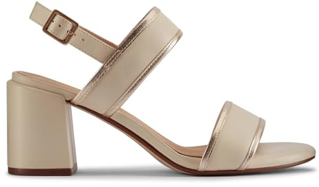 Clarks Femme Ezoria Sling Sandale, Cream Multi, 37.5 EU