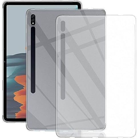 COFI 1453 Slim Case Cover kompatibel mit Samsung Galaxy Tab S9 Flexible Silikonhülle Transparent