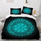 MEVASA Bettwäsche 135x200 Wikinger Bettwäsche-Set 3 Teilig 3D-Druck Schwarz Bettbezug 135x200 mit Reißverschluss Weiche Mikrofaser Kinderbettwäsche mit 2 Kissenbezug