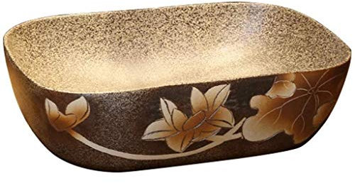 Badezimmer-Waschbecken aus Marmor, gemeißelter Stein, 100% handgeschnitzt