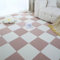 10 Stück Teppichfliesen Selbstliegend 30X30CM Teppichfliesen,Strapazierfähiger Teppich Bodenbelag Selbstklebend Rutschfest Teppichboden für Büro,Wohnzimmer,Schlafzimmer(Beige braun)-C12