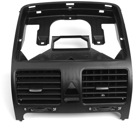 Shkalacar Grille d'aération Avant pour Tableau de Bord,Remplacement de la Grille d'aération Centrale du Tableau de Bord Compatible avec VW Golf MK5 2004-2009 GTI MK5 2004-2009 Jetta MK5 2006-2011