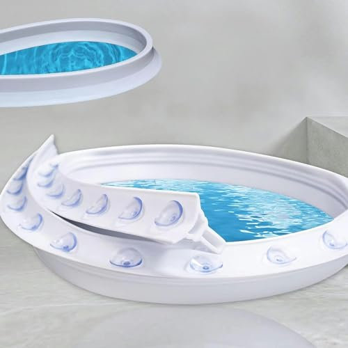 Barrière de barrage d'eau de seuil de douche,Seuil De Douche Avec Ventouse,Matériau En Silicone,Seuil De Douche,Barrage D'eau,pour la Cuisine et la Salle de Bain Séparation Humide et(Size:80cm/32inch)