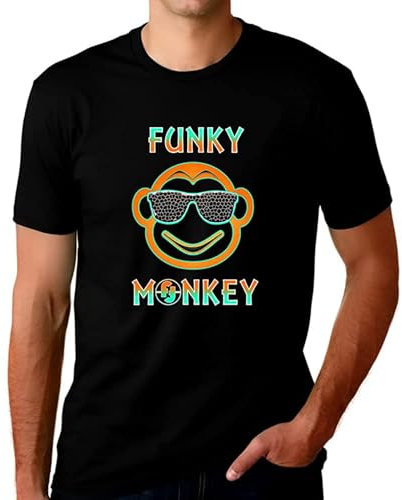 Graphic Tees for Men and Teens - Funky Monkey Funny T Shirts for Men - Funny Shi Size XL