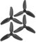 Pexorin T3X3X3 3030 3-Blatt-PC-Propeller 1,5 mm, for RC FPV Racing Freestyle 3 Zoll Cinewhoop Kanaldrohnen DIY-Teile Propellerpropeller(12Pairs Black)