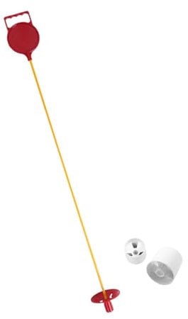 Ronyme Golf Flagstick and Cup Golf Hole Cup Golf Flagpole Putting Green Flag Stick for Garden, Red