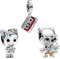 PHCLASY Süße Kombination Charms-Anhänger Weihnachten Bead 925 Sterling Silber Pendant für Europäische Armbänder für Damen