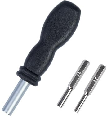 Yesimola Juego de destornilladores, Destornillador de seguridad,4,5 mm y 3,8 mm, destornillador magnético para reparación SNES, NES, N64, GameBoy, destornillador magnético