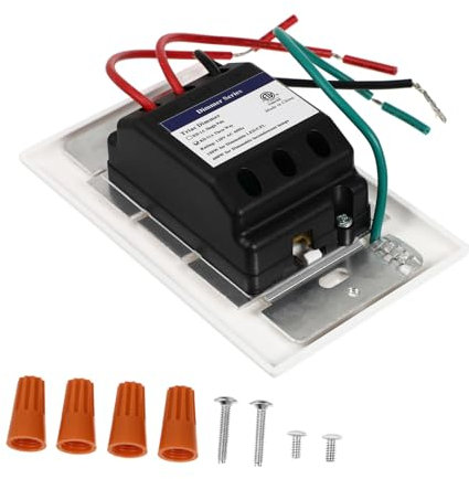 Mikikit 600w Dimmer Switch Max Blue Indicator Light for Home Led Slide Dimmer Includes Wall Plate