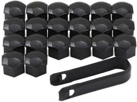 WXJWJYBZ 17 mm Auto-Radkappe, Radmuttern-Schraubenabdeckungen, Auto-Reifenkappe, universell, für Opel Astra J, Insignia, Astra G, Corsa, Zafira B