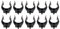 10 Pcs Clips de Zócalo de Cocina, Clip de Rodapié, Clip de Fijación para Listón de Zócalo, Gancho en ABS, Ganchos para Zócalos de Cocina, Zócalo para Cocina