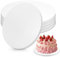 Zocipro 5 Stück Cake Board 25cm Rund, Cakeboard Weiß Cake Drum Tortenplatte 12 mm Dicke, Wiederverwendbar Tortenplatte Pappe für 6-9 inch Kuchen, Dessert