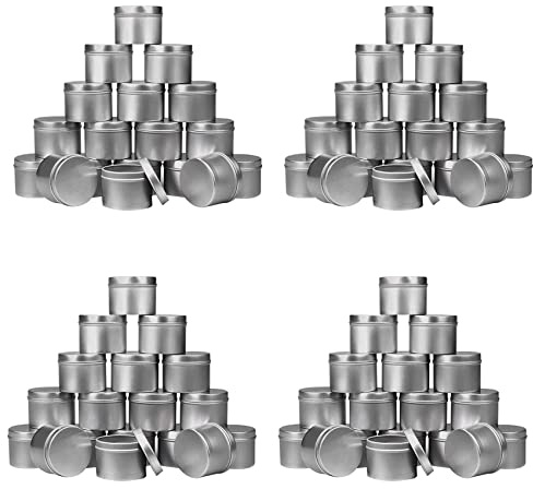 MVOSJFIE 72 Piece Candle Tin, 4 Oz, Candle Containers for DIY Candle Making,Candle Container,Handmade Candle Making Tools