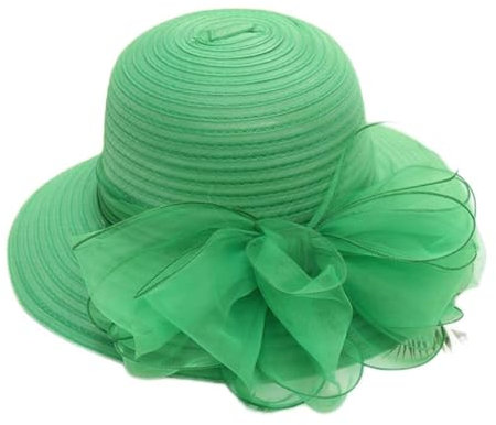 Generisch Sombreros Hombres Sombrero Mujer Vestido de Novia Fiesta British Cap Novia Fascinator Gorras de Béisbol Botella Tapa Tapa, verde, talla única