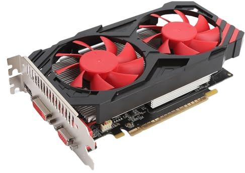 Bewinner 750TI 2GB Graphics Card, 128 -Bit -Gaming -Grafikkarte, Desktop Computer Gaming GPU Unterstützt PCI Express 2.0x16, HDMI, DVI