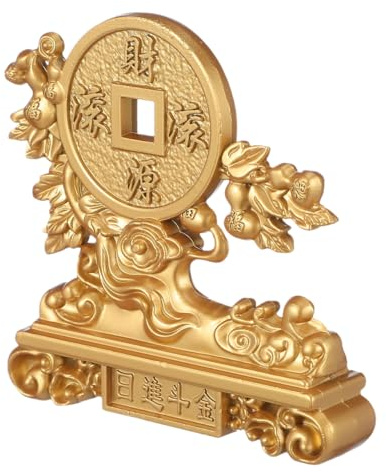iplusmile Wohlstandsbaum Feng Shui Deko: Chinesischer Geldbaum Feng Shui Geld Baum Bonsai Reichtum Glück Hause Büro,8 cm