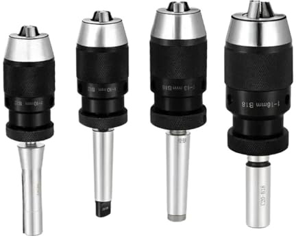 1pc MT1 MT2 MT3 MT4 MT5 R8 C10 C12 C16 C20 B10 B12 B16 B18 B22 Morse Drill Chuck Lathe CNC Drill Machine Self-Tightening Drill Chuck(C20-B16(1-13mm))