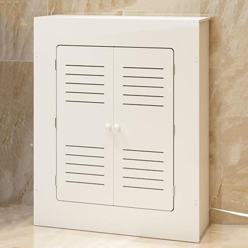Radiator Cover with Storage Shelf and Doors, Decorative Wood Cabinet for Home Heating Units