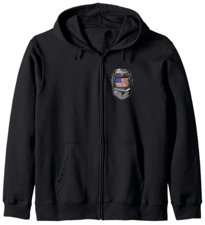 Welder American Flag Zip Hoodie