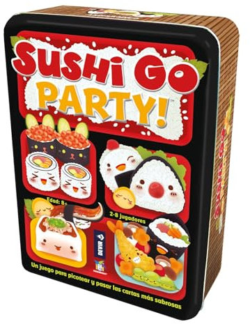 Devir - Sushi Go Party, Brettspiel, mit Freunden, für Party, 8 Jahre, Sushi Go Erweiterte Edition (BGSGPARTY)