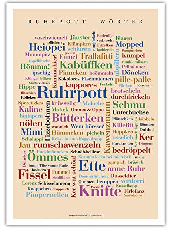 Poster Ruhrpott Wörter (30x40 cm)