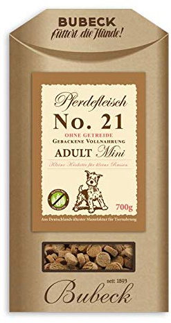 Bubeck Single Meat Nourriture sèche pour petites races sans céréales (cheval, 700 g)
