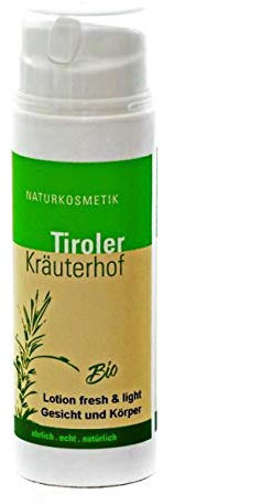 Tiroler Kräuterhof Naturkosmetik - Bio - Lotion fresh & light - Körper & Gesicht - 100 ml