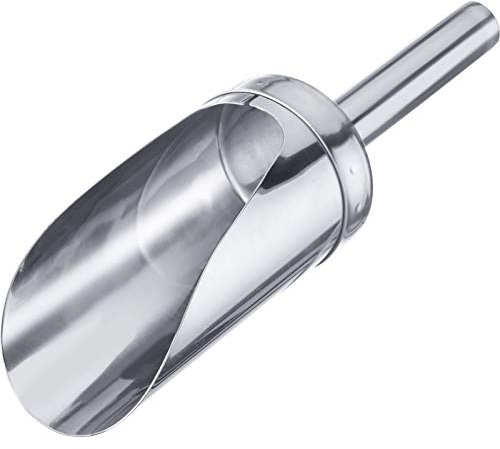 Westmark Paletta per pesare/riempire, Capacità: 300 ml (ca. 350 g di farina), Rotondo, Acciaio inox, Argento, 91132270