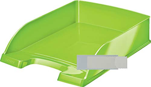 Leitz Briefkorb Wow A4 (10 - Pack + 20 Schildchen, Grün)