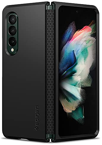 Spigen Tough Armor Phone Case [Hinge Protection] Compatible with Samsung Galaxy Z Fold 3 5G - Black