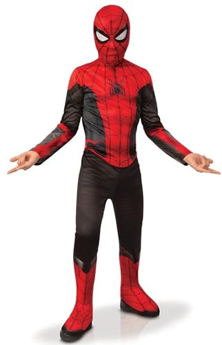 Rubie's offizielles Marvel Spider-Man No Way Home Classic Kinder Schwarz und Rot Kostüm, Kinder Superheld Kostüm, Alter 3-4 Jahre Halloween