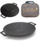SCSP - Korean BBQ Grill IH Induction Circular size 13 inches [Made In Korea] Non-stick Grill/Natural Material 6 Layer Coating/[Bag included] Can be used for both home and outdoor stoves