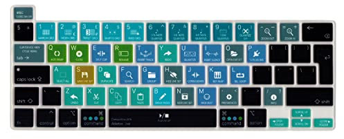 MiNGFi ableton live Shortcuts Silicone Keyboard Cover for MacBook Pro 16 M1 (2019+) Model A2141 MacBook Pro 13 (2020+) Model A2338 A2289 A2251 EU/ISO Keyboard layout