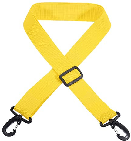 PATIKIL 150cmx3.8cm Sci Porta Tracolla, Snowboard Stivali Trasporto Tracolla Regolabile Tracolla Sling Tote Guinzaglio per Scarponi Sci, Ghiaccio Pattini, Giallo