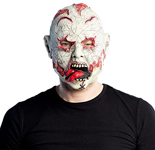 Boland-97603 Zombie Maschera da Testa in Lattice Non Morto Adults, Multicolore, Taglia unica, 97603