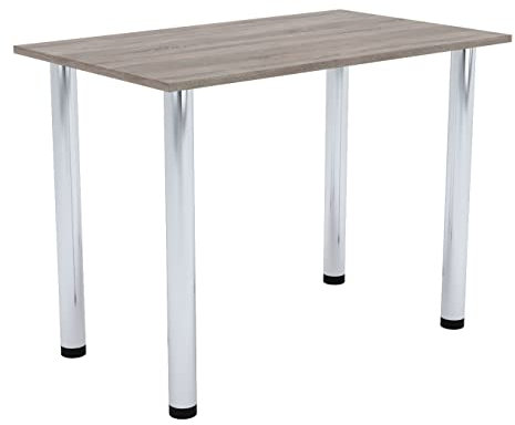AKKE Esszimmertisch 100 cm x 55 cm Esstisch Kleiner Tisch Küchentisch Schreibtisch Dining Table Esszimmermöbel Chrombeine