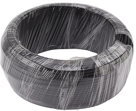 Pssopp Bonsai-Aluminiumdraht, 1 Kg Stabiler Bonsai-Formdraht für Bonzai-Bäume Im Innenbereich (schwarz) (3,0 mm)