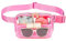 Transparente Gürteltasche, transparent, Stadiongenehmigt, für Damen und Herren, mit verstellbarem Riemen, transparente Umhängetasche, Hüfttasche für Konzerte, Sport, Reisen, Wandern, Laufen, Rosenrot