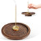Räucherstäbchen Halter Räucherstäbchenhalter Incense Burner Incense Holder Räucherstäbchen-Halter Hölzerner Lotus-Räucherstäbchen-Brenner Neun Löcher Weihrauchbrenner für Meditation Yoga Raum