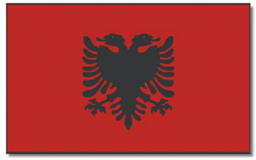 2 x Aufkleber Flagge Albanien 8 x 5 cm Sticker Flagge Fahne
