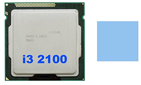Naemriee para Core I3 2100 CPU Procesador LGA1155 + Thermal Pad 3MB Dual Core Desktop CPU para B75 USB Mining Motherboard
